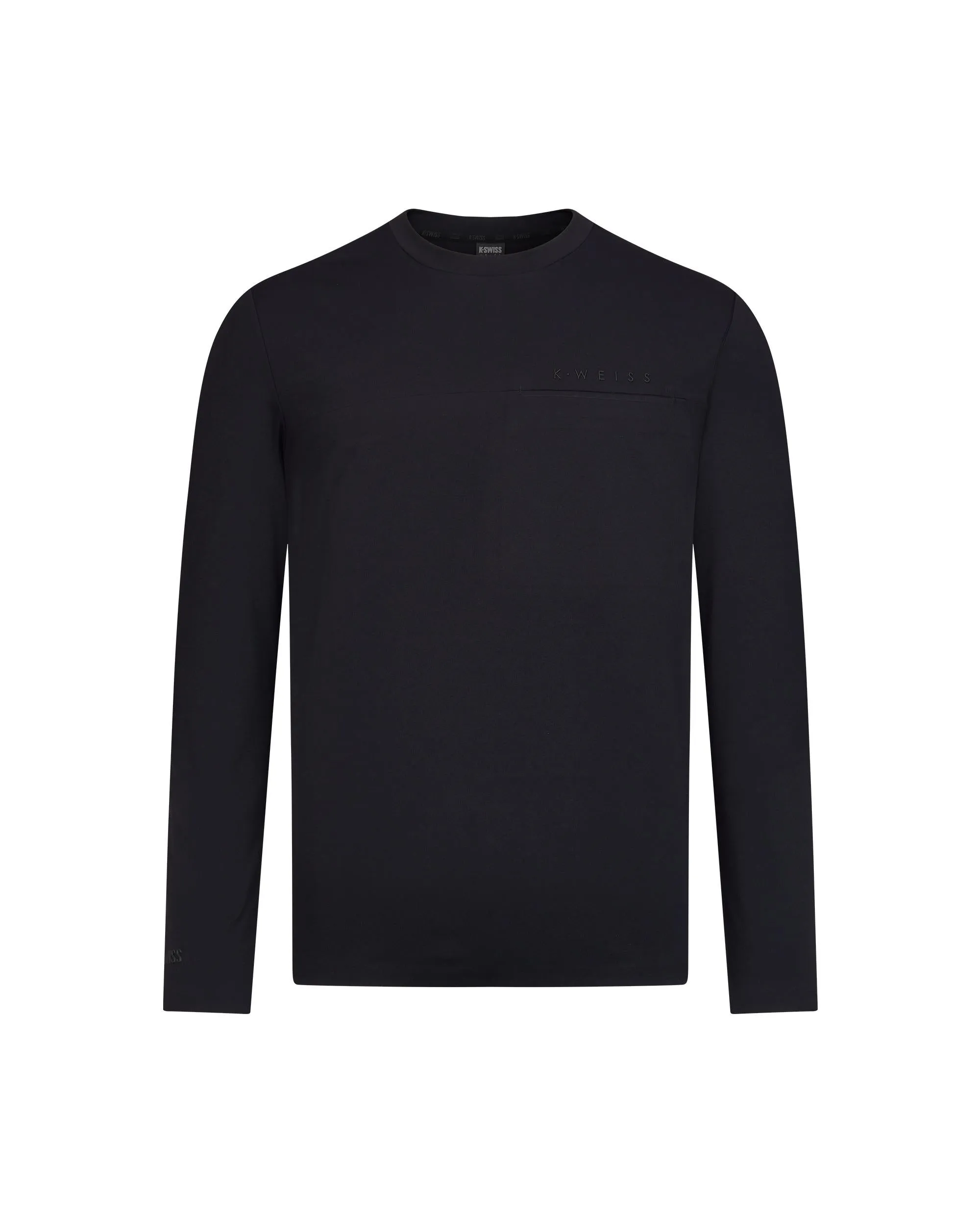 1010796-008 | MEN'S K·WEISS MIRCO-FLEECE LONG SLEEVES T-SHIRT | BLACK
