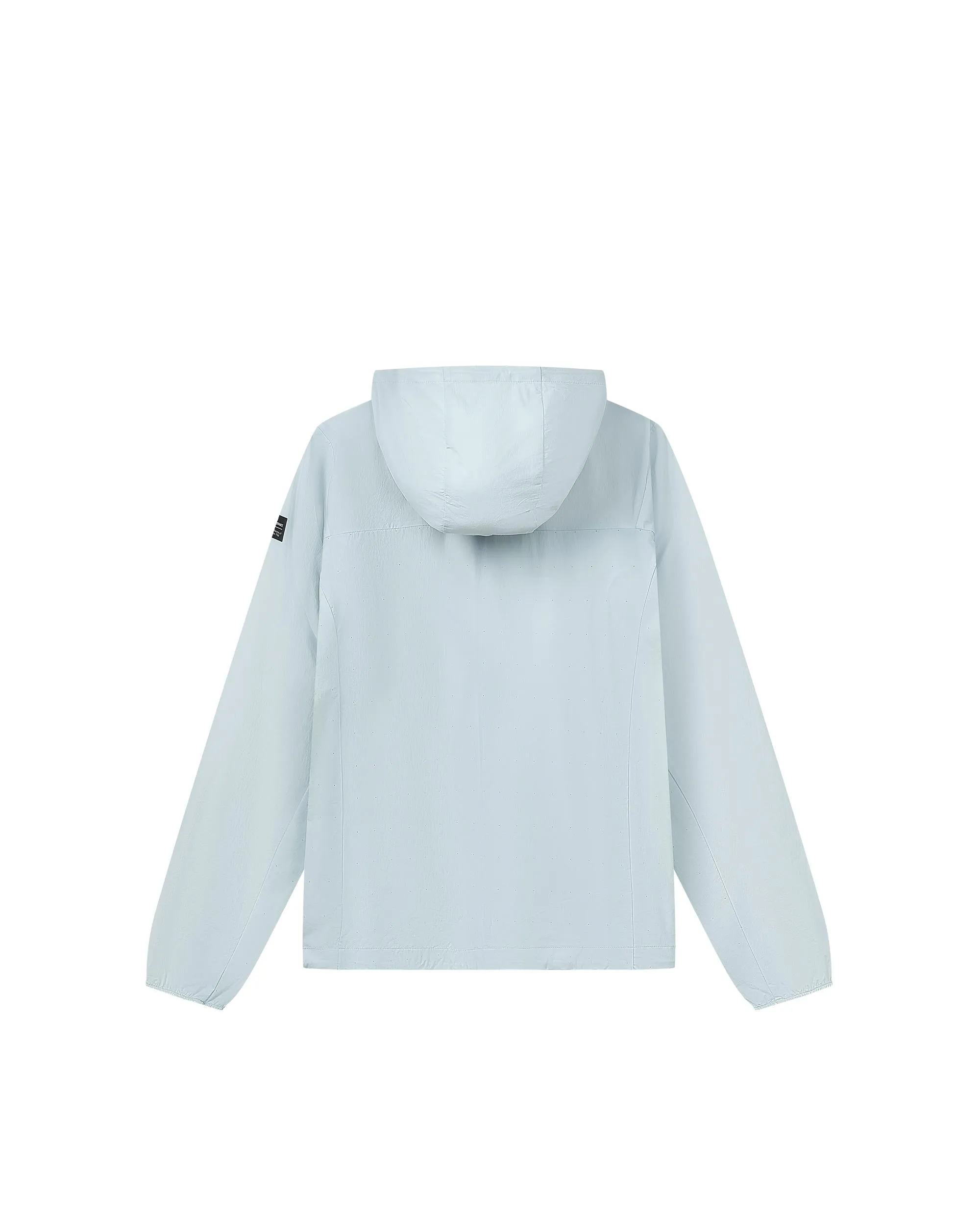 109985-413 | MEN'S K-SWISS LOGO STAND COLLAR HOODED JACKET | GRAY MIST/MOONBEAM