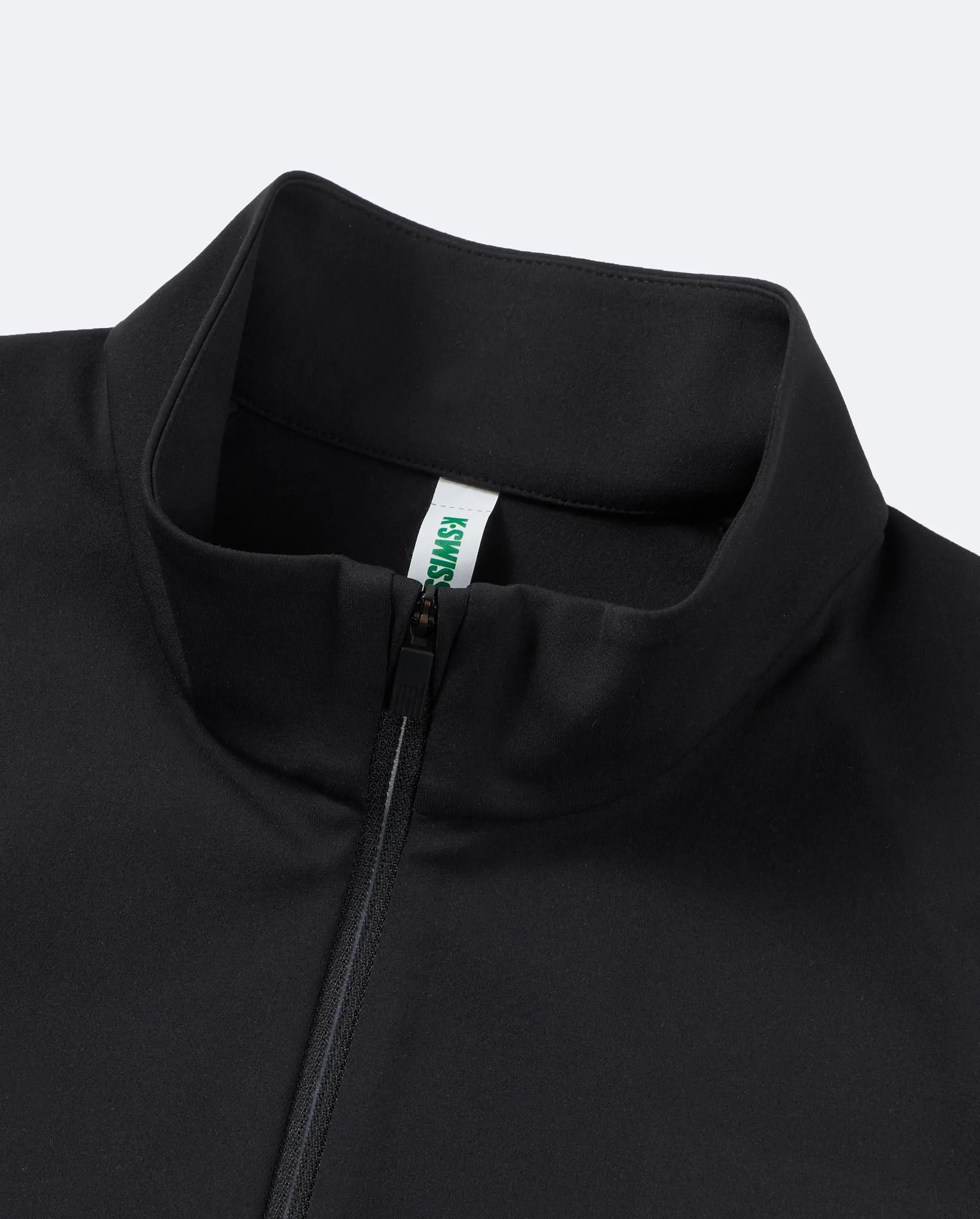1911517-008 | WOMEN'S K-SWISS LOGO STAND COLLAR JACKET | BLACK