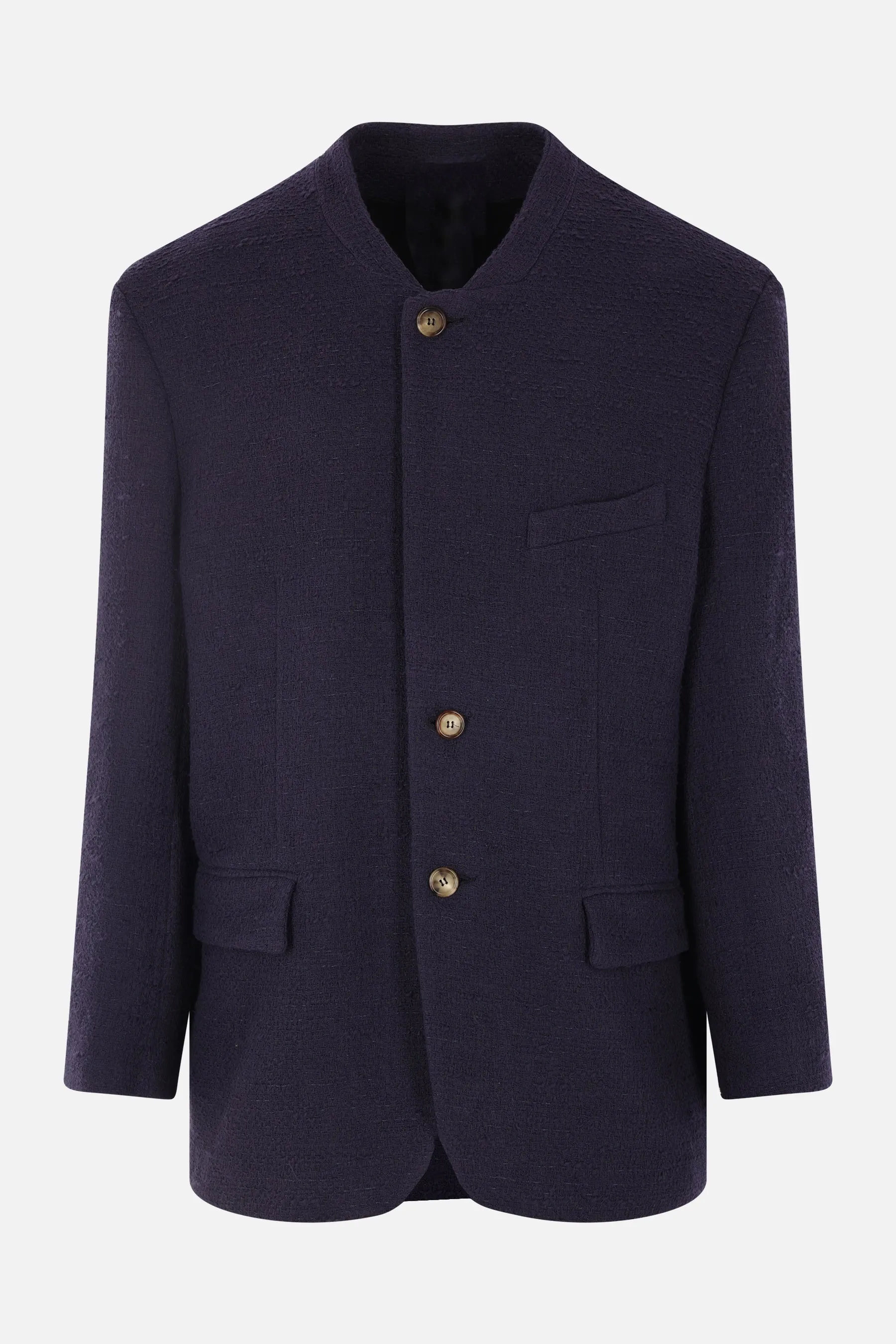 Acid single-breasted jacket in bouclé