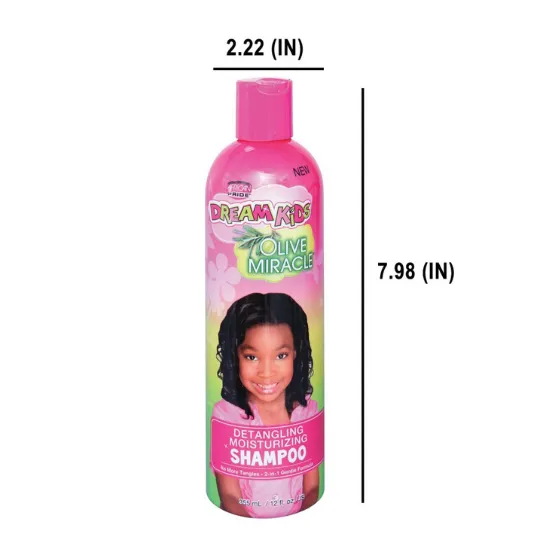 African Pride Dream Kids Olive Miracle Detangling Moisturizing Shampoo - 12 oz