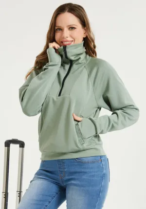 AirFlex Quarter Zip Pullover (Sage)