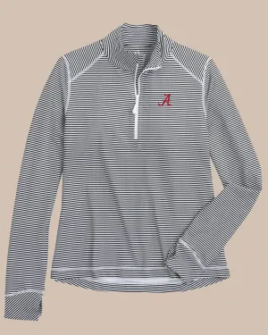 Alabama Crimson Tide Women's Striped Runaround Quarter Zip