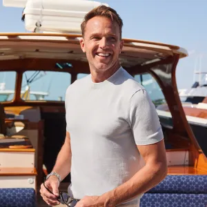 Amalfi Luxe Tee Aqua