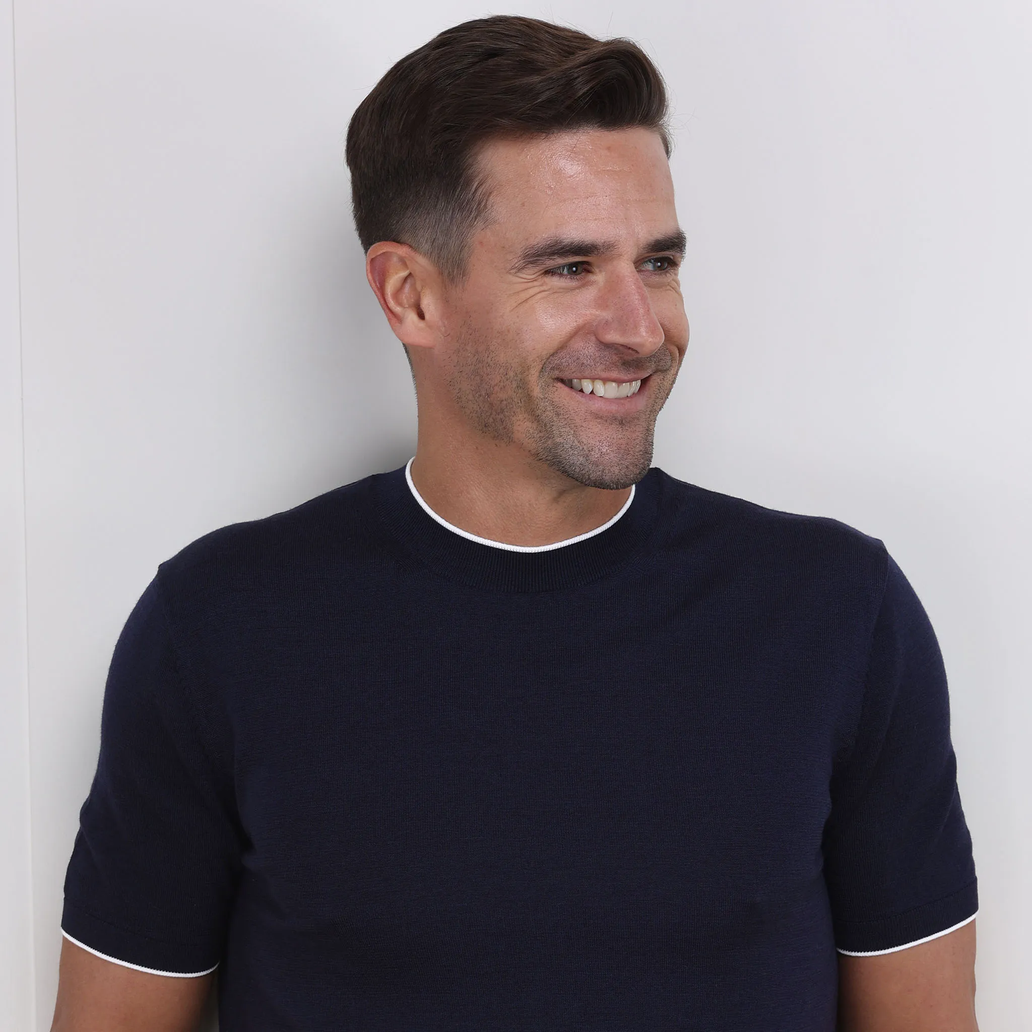 Amalfi Luxe Tee Navy