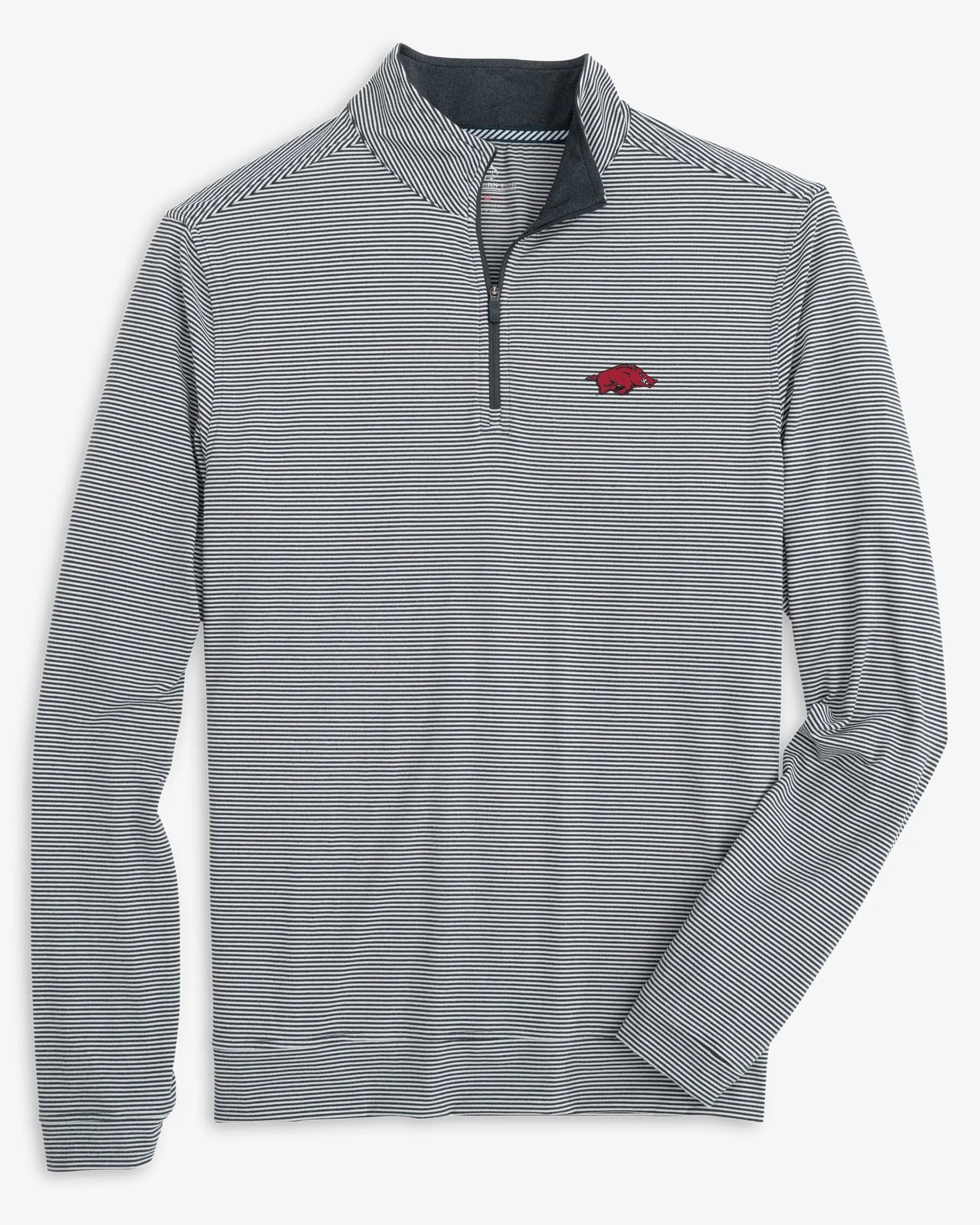 Arkansas Razorbacks Cruiser Micro-Stripe Heather Quarter Zip