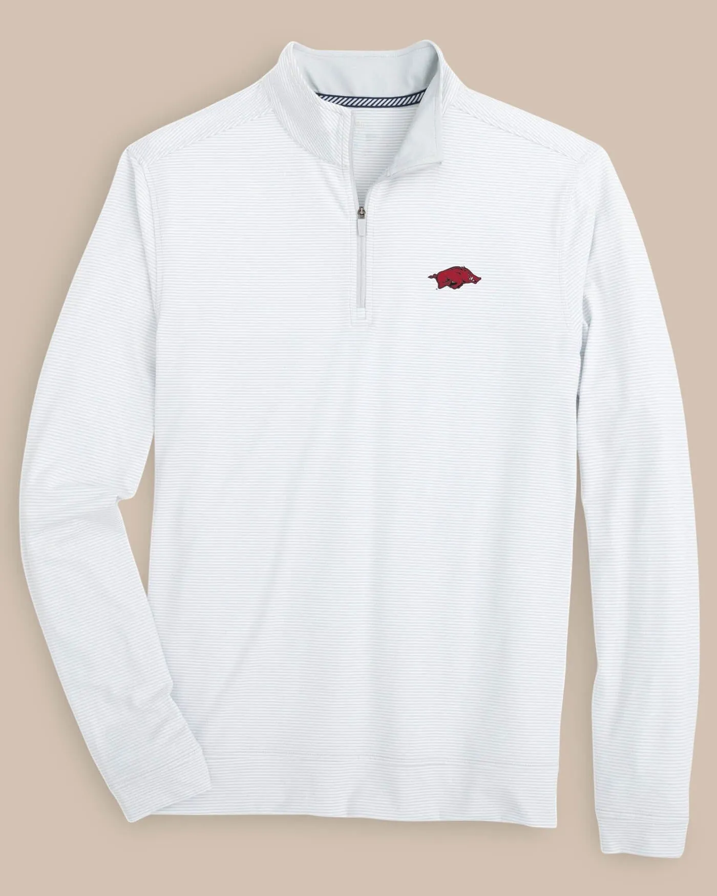 Arkansas Razorbacks Cruiser Micro-Stripe Heather Quarter Zip
