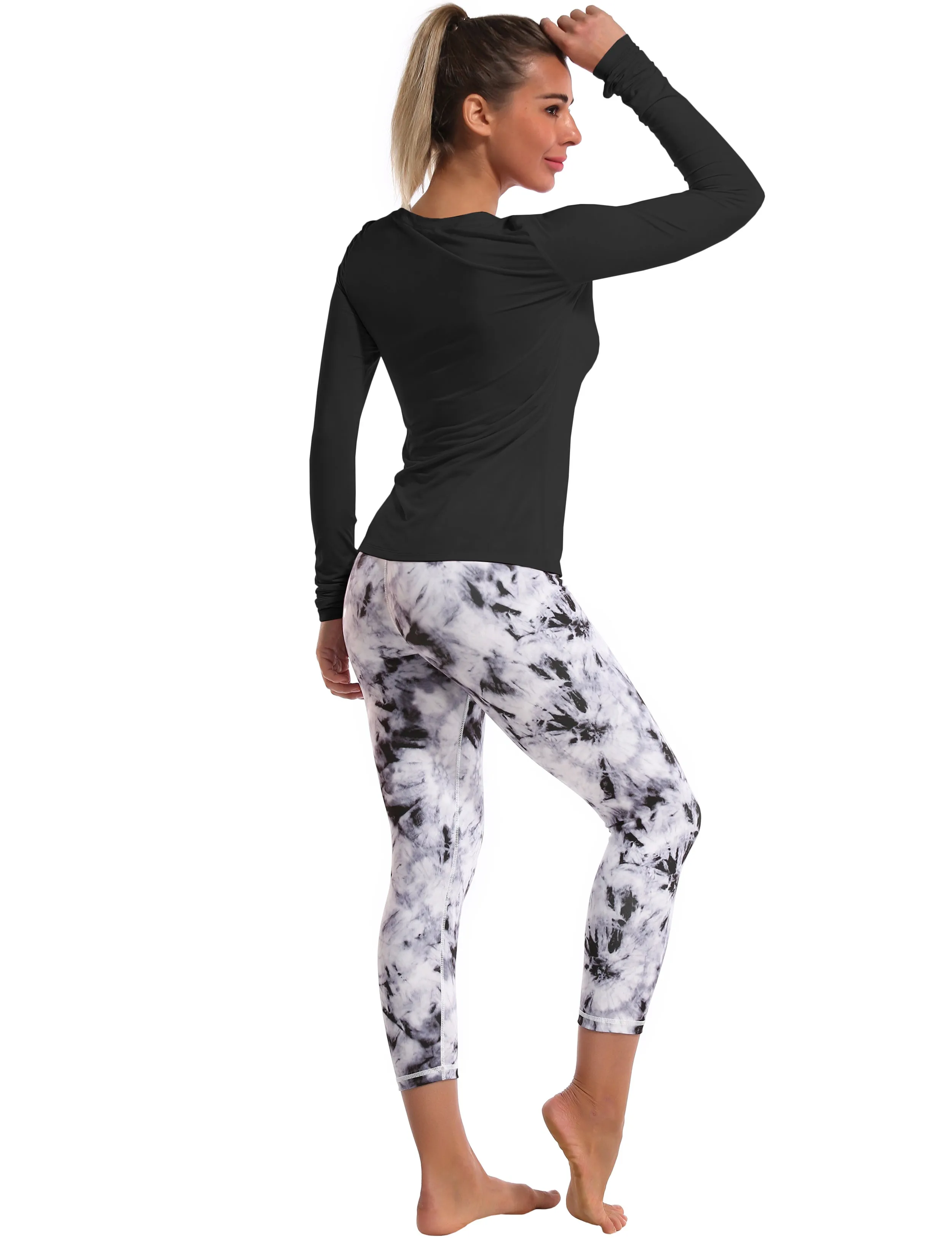 Athlete Long Sleeve Tops black_Jogging