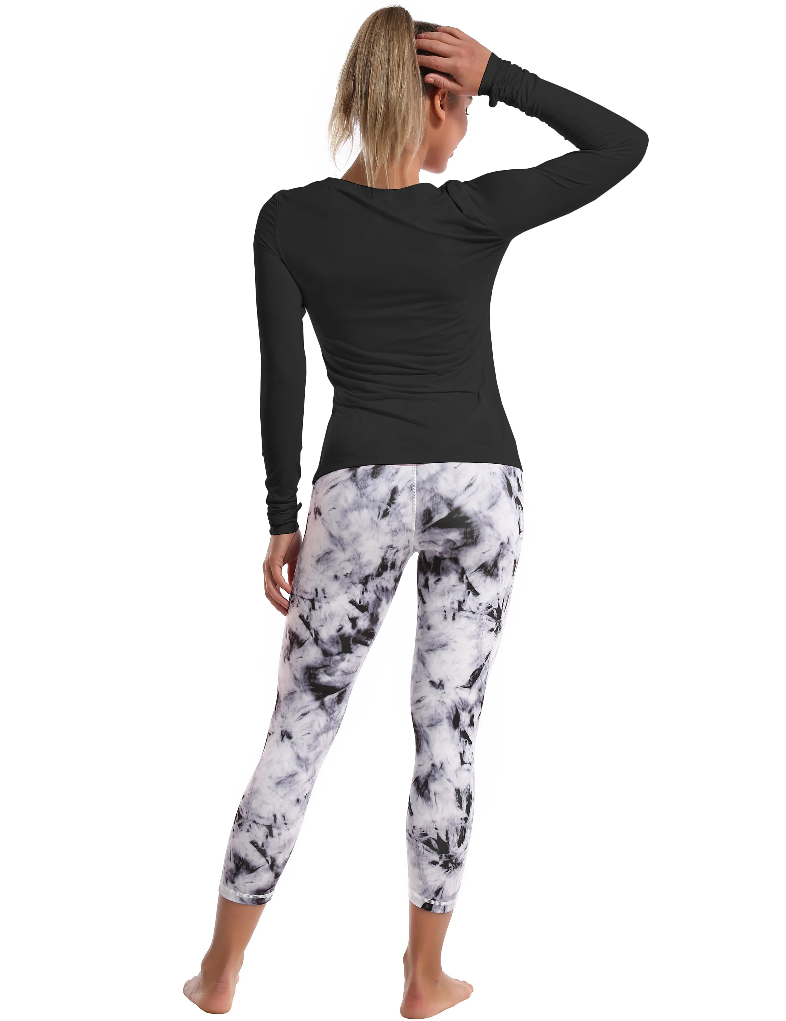 Athlete Long Sleeve Tops black_Jogging