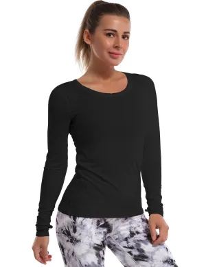 Athlete Long Sleeve Tops black_Tall Size