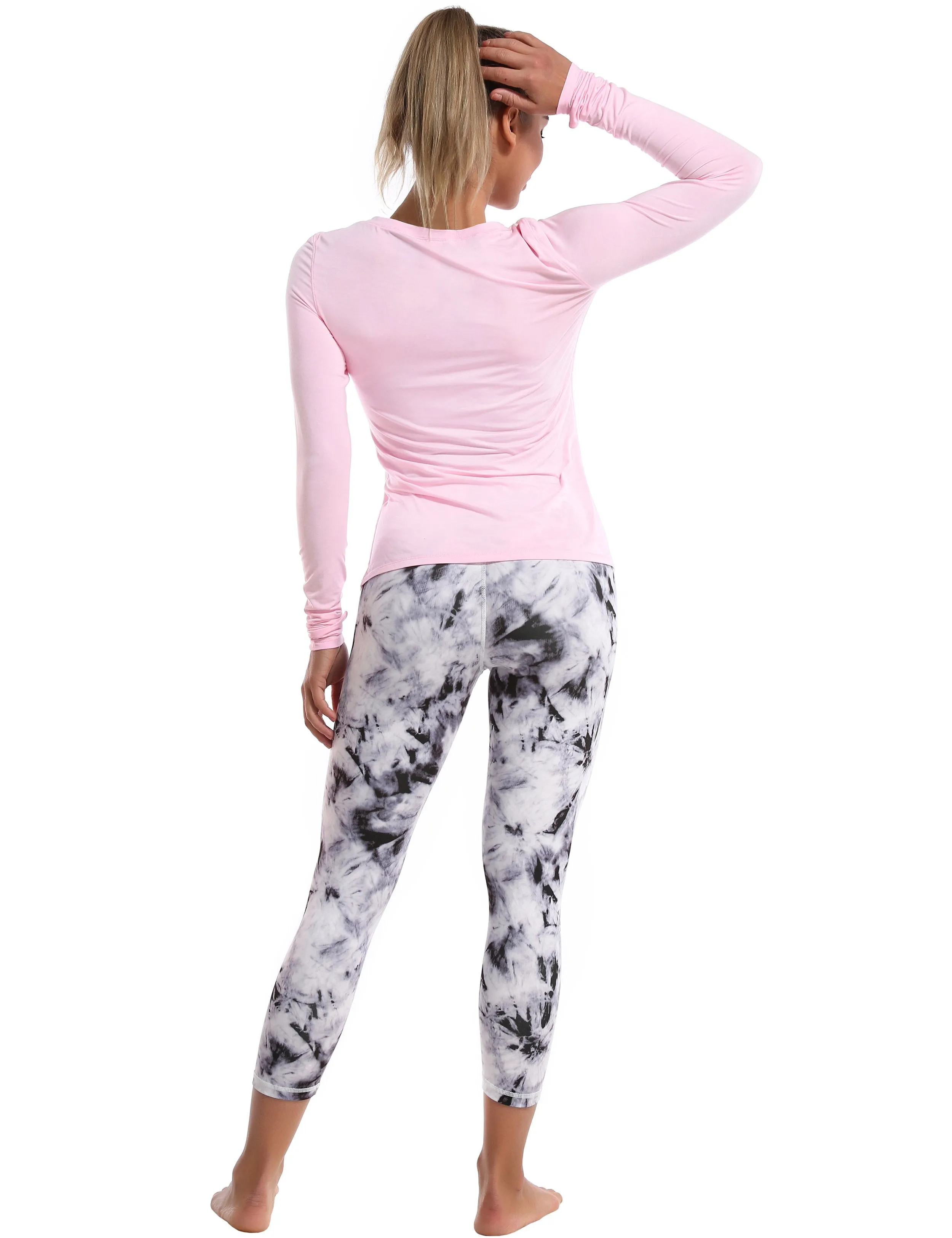 Athlete Long Sleeve Tops lightpink ins