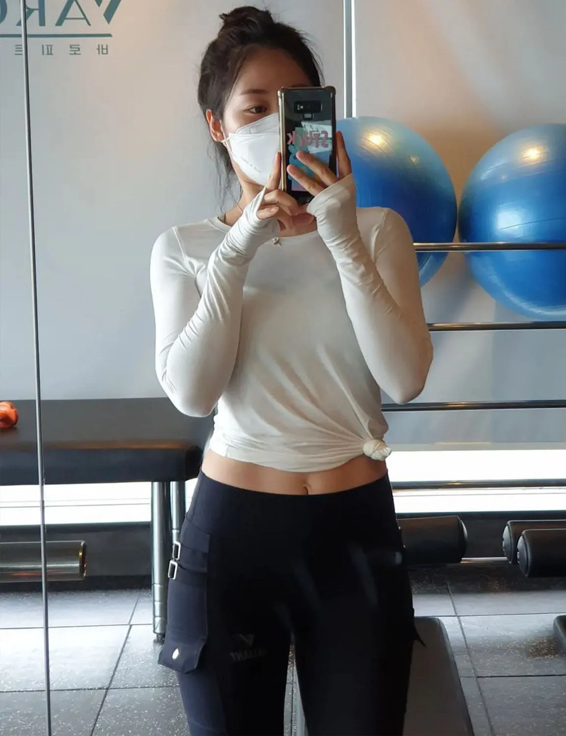Athlete Long Sleeve Tops white ins_Jogging