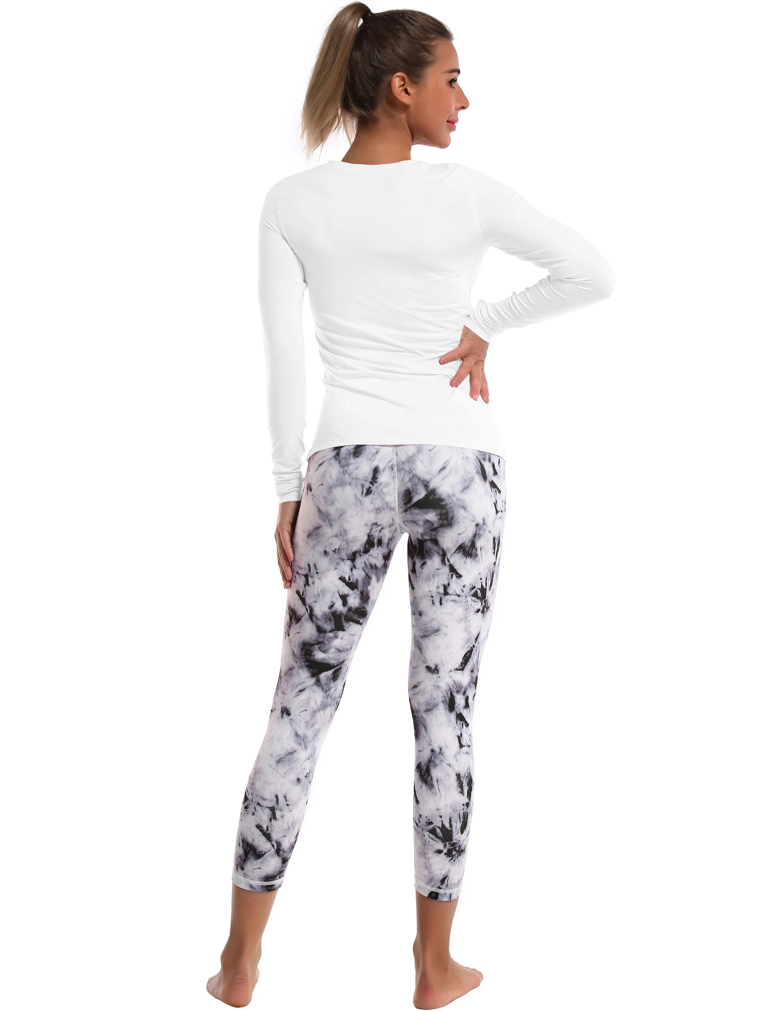 Athlete Long Sleeve Tops white_Biking