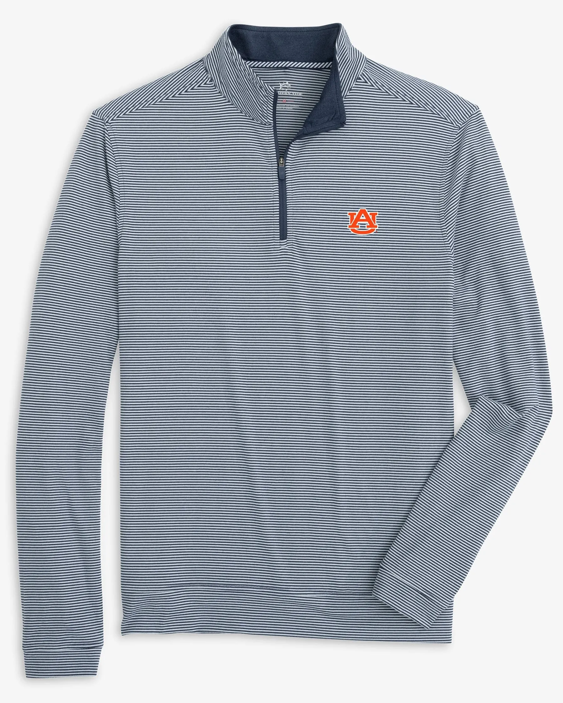 Auburn Tigers Cruiser Micro-Stripe Heather Quarter Zip