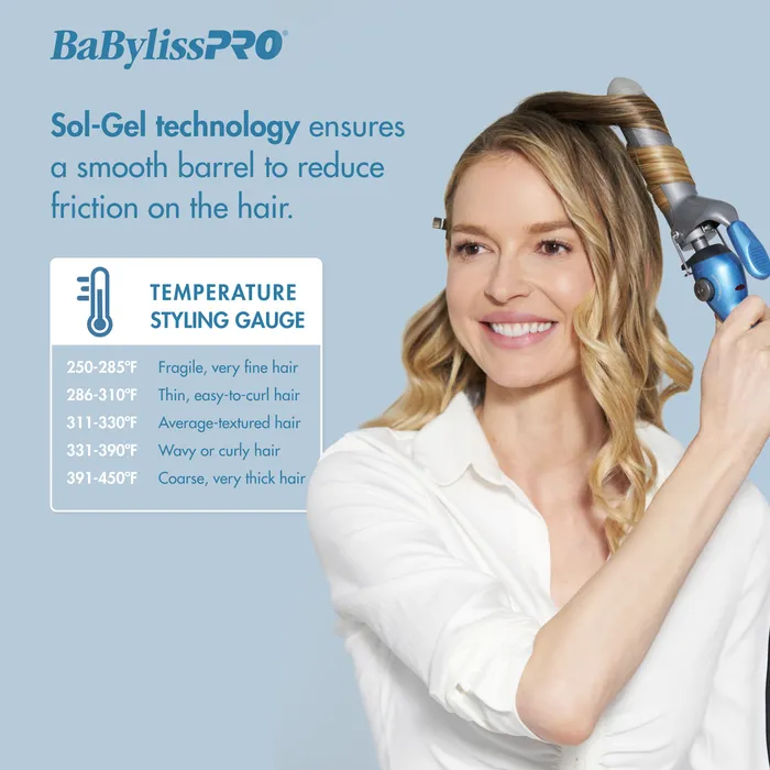 BaBylissPRO® Nano Titanium™ Spring Curling Iron - Choose Your Size