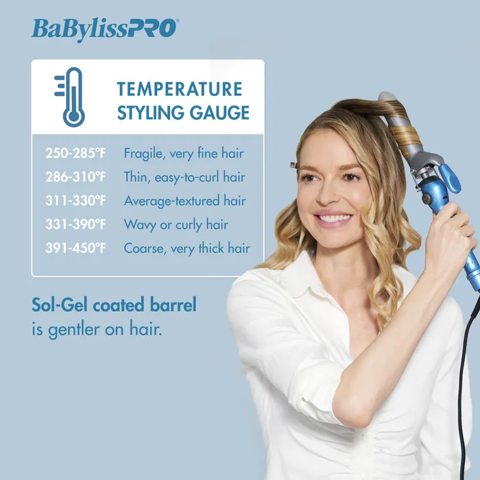 BaBylissPRO® Nano Titanium™ Spring Curling Iron - Choose Your Size