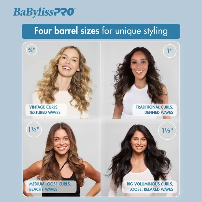 BaBylissPRO® Nano Titanium™ Spring Curling Iron - Choose Your Size