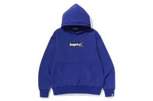 BAPE Smooth Logo Relaxed Fit Hoodie Blue