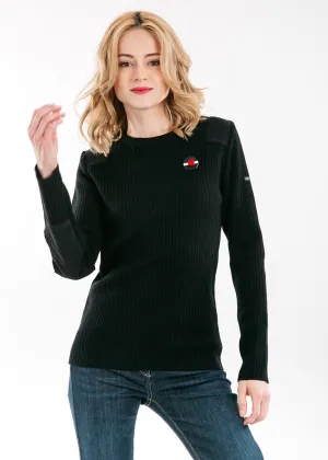 BELLECOMBE - Sweater With Brooch for Women (NAVY)