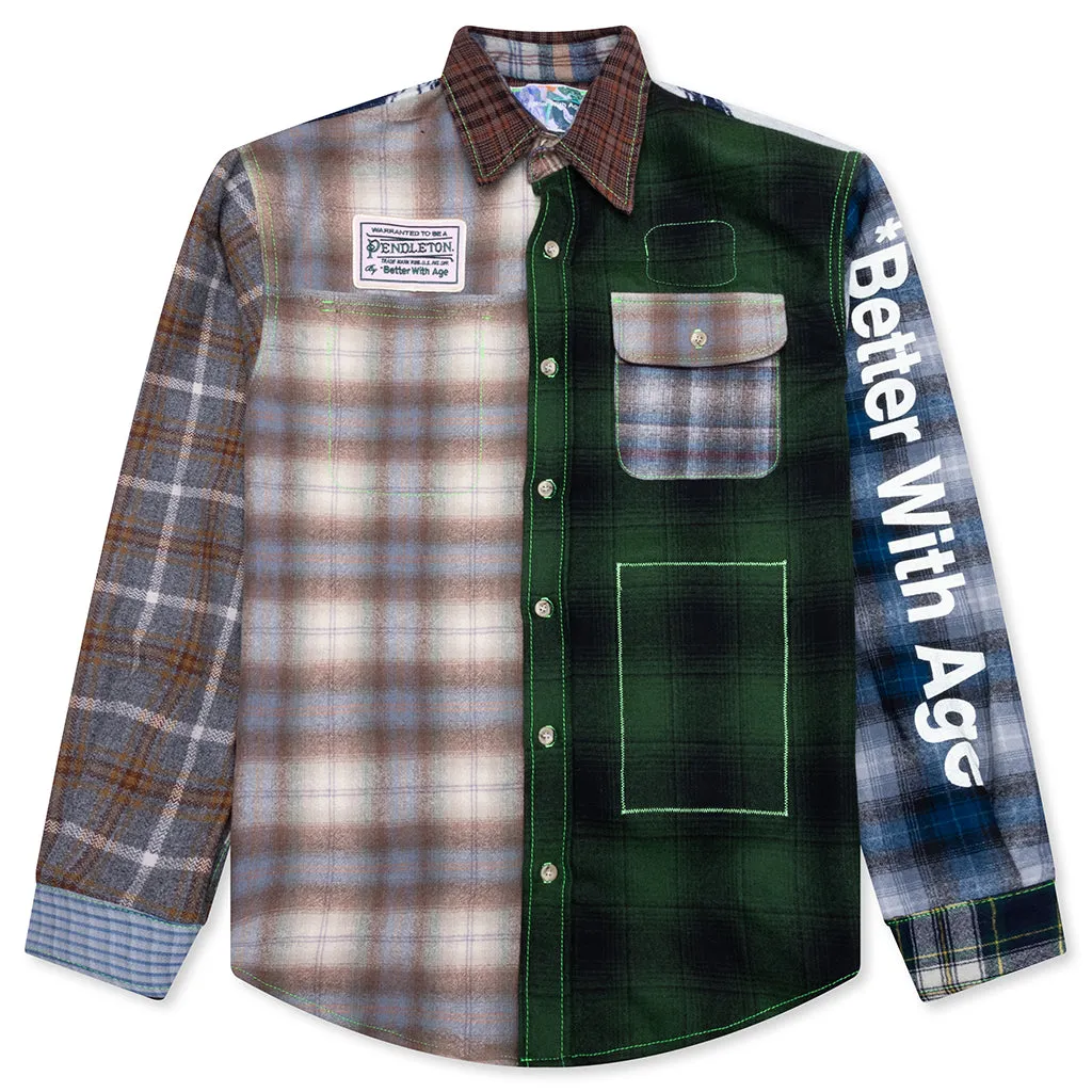 *Better with Age x Pendleton Whitney Reversible Flannel Overshirt - Multi