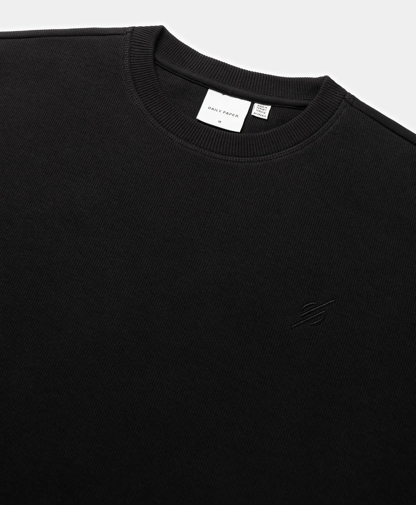 Black Mono Rib Sweater