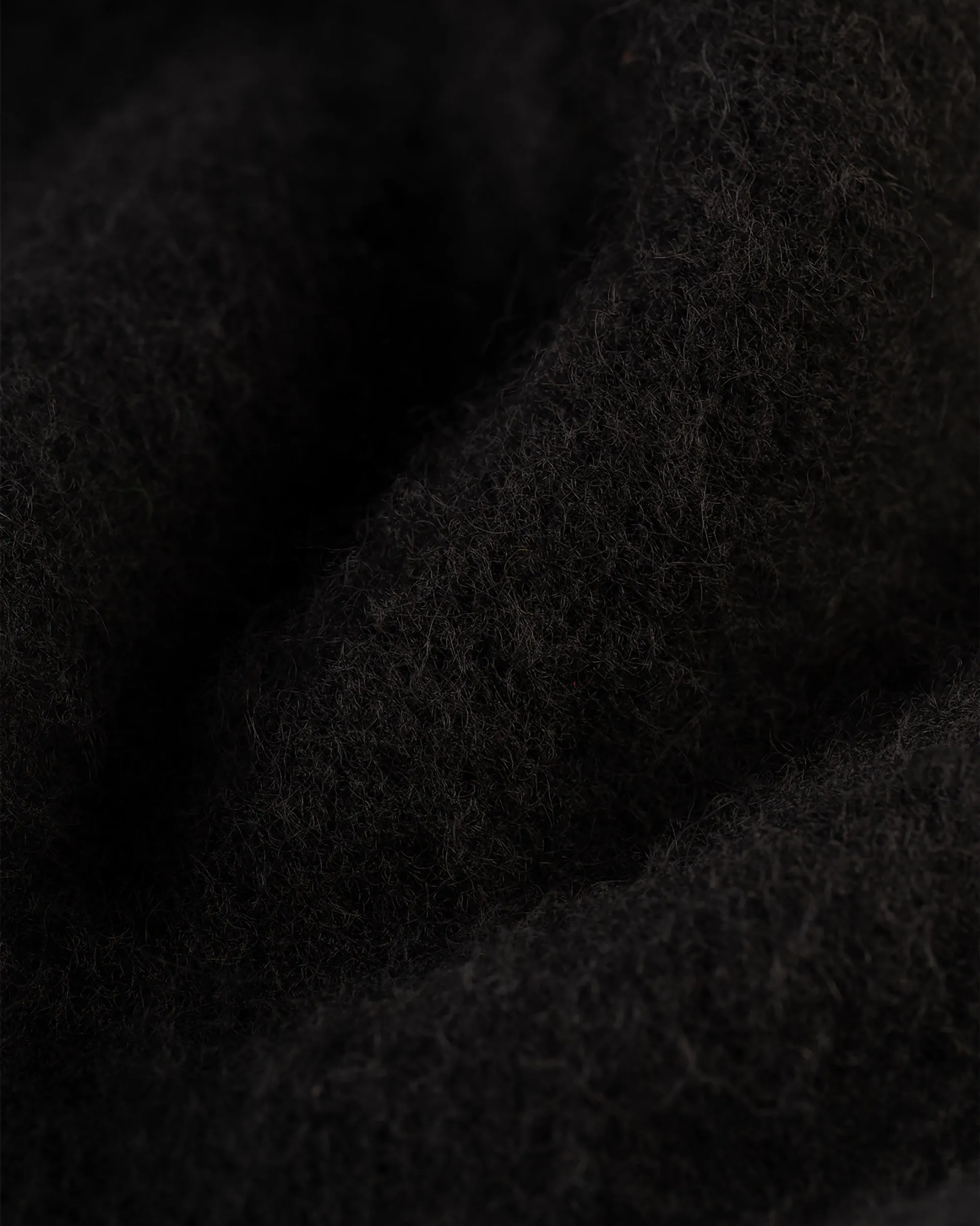 BLACK SHAGGY DOG CREWNECK SWEATER