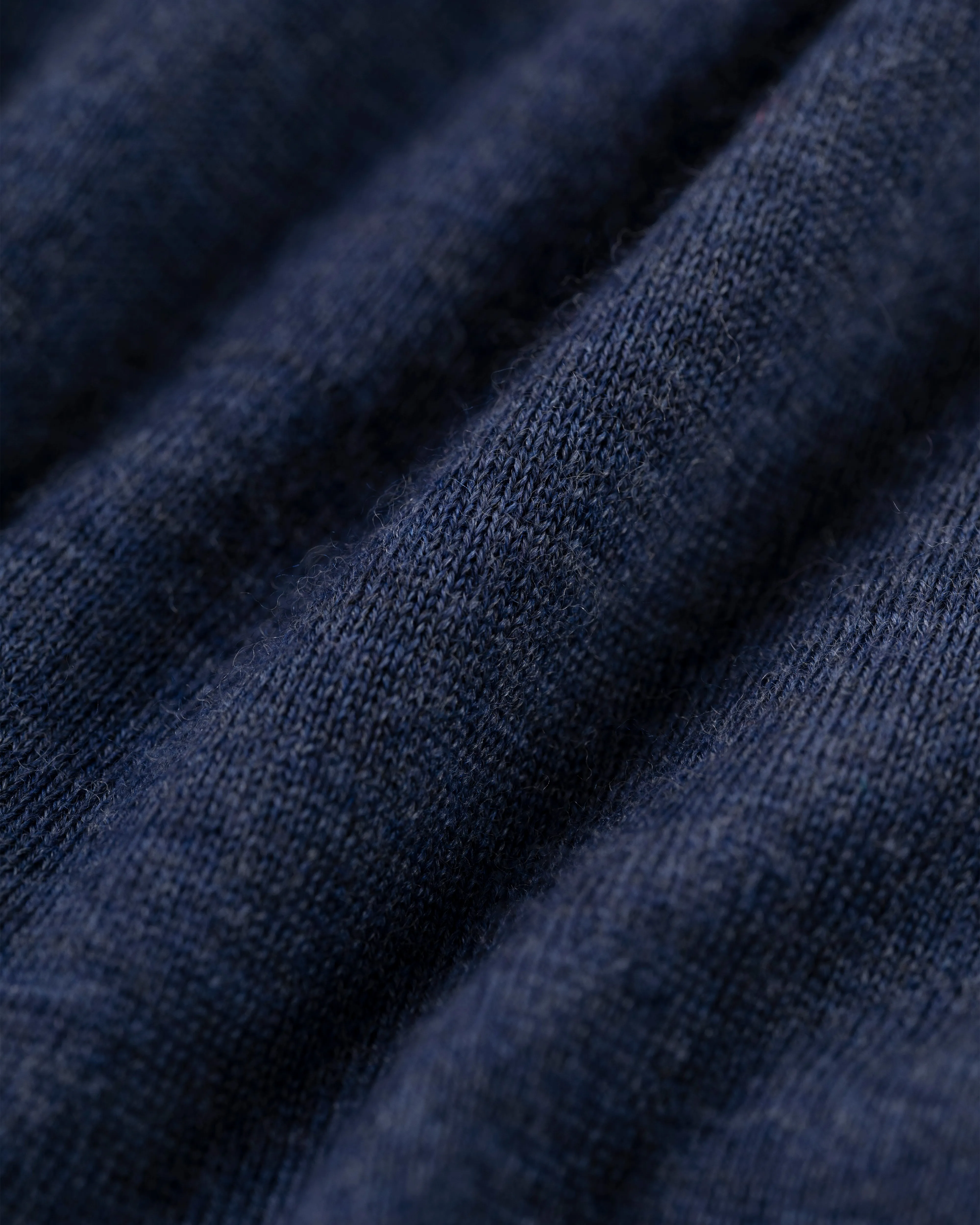 BLUE SUPERFINE MERINO WOOL SWEATER