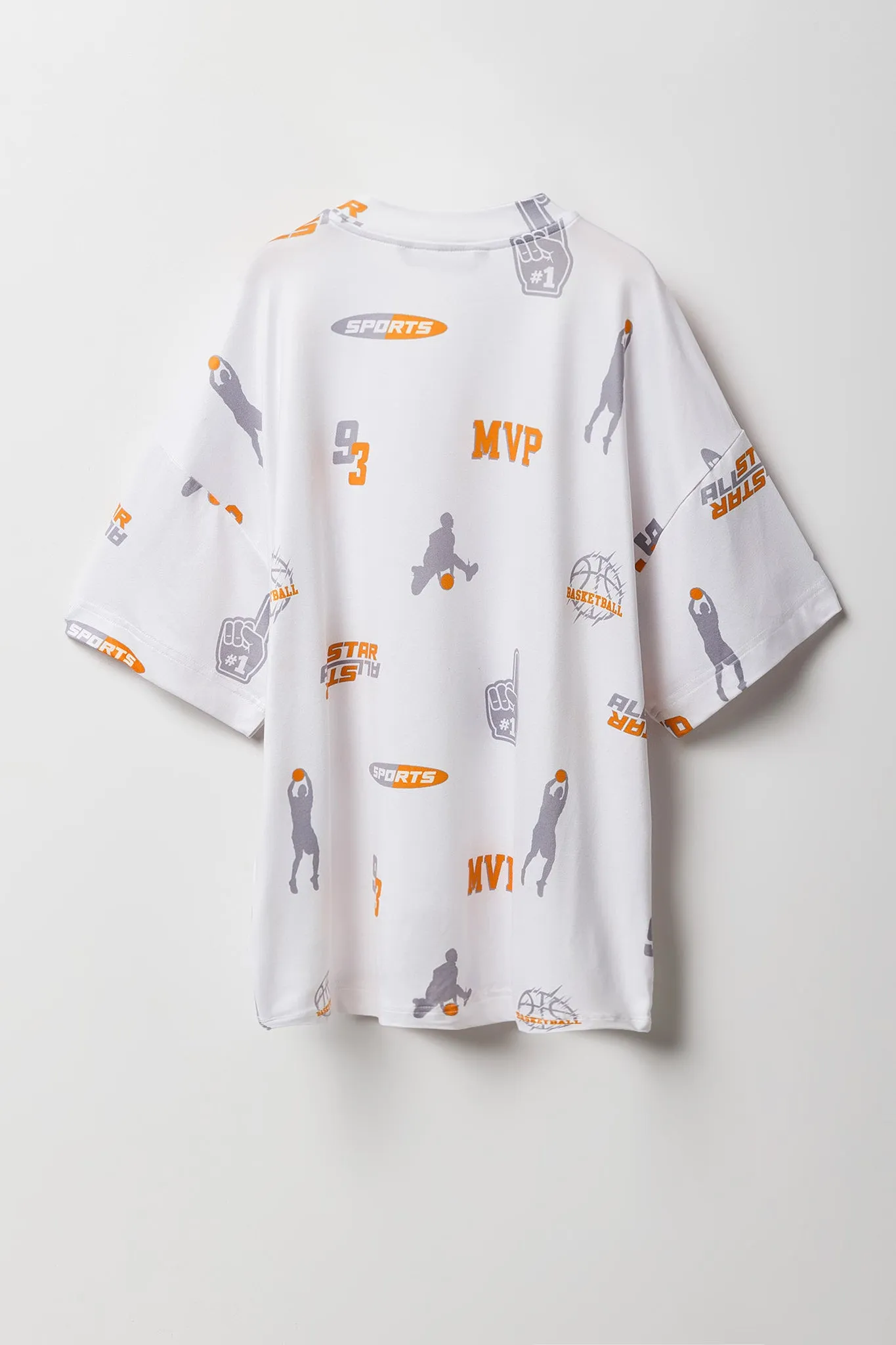 Boys Active Basketball Print T-Shirt