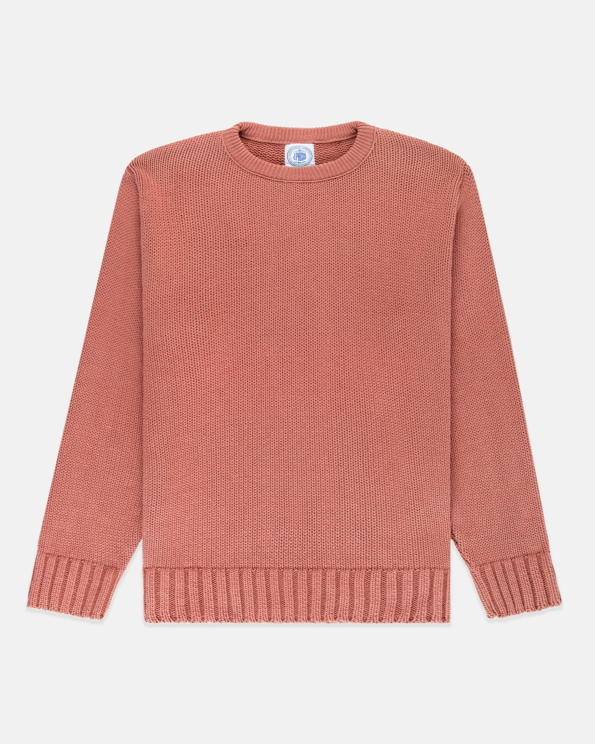 BRETON RED CHUNKY COTTON SWEATER