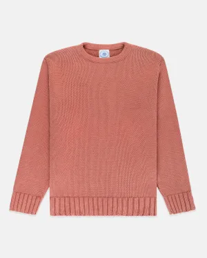 BRETON RED CHUNKY COTTON SWEATER