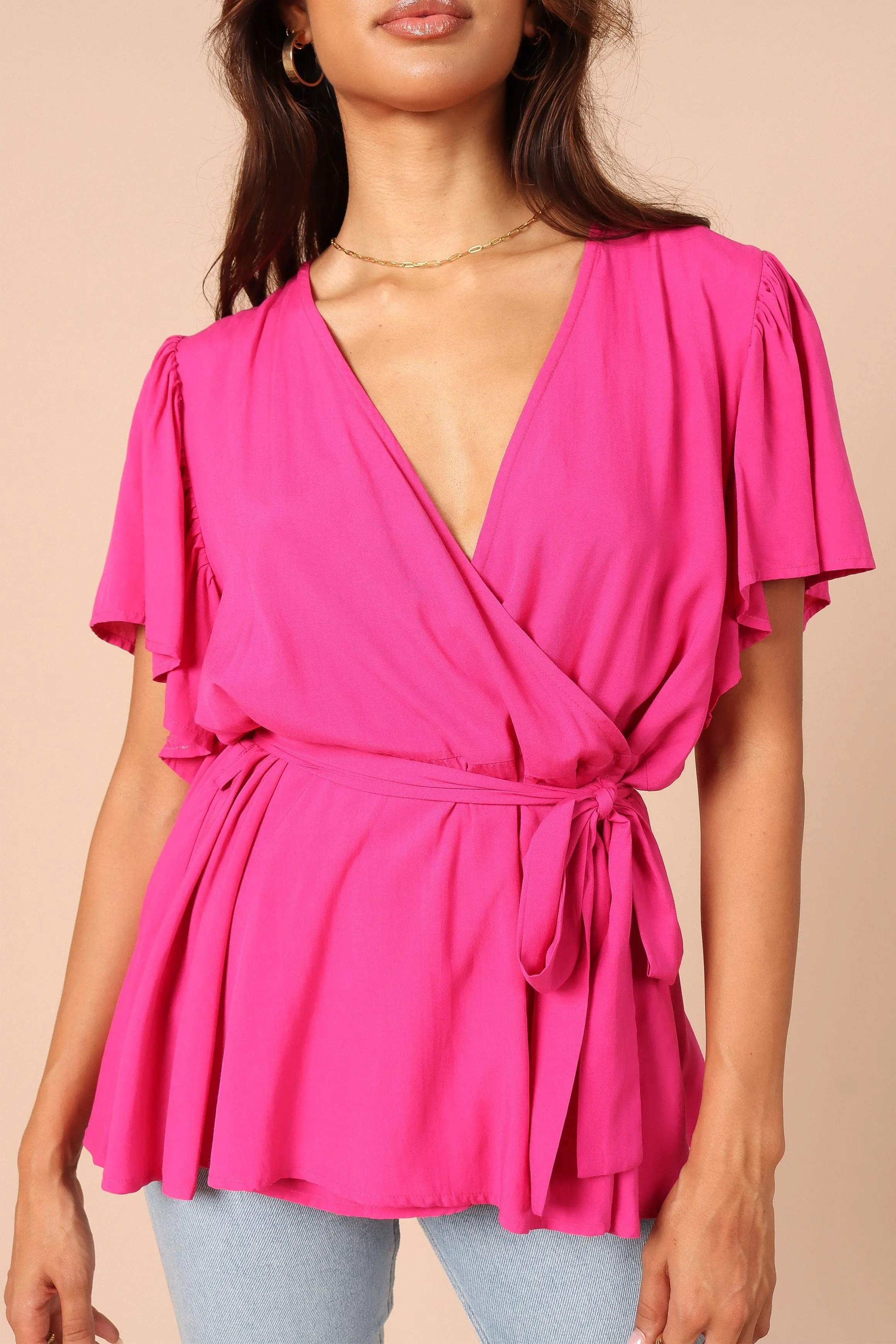 Bronte Top - Hot Pink