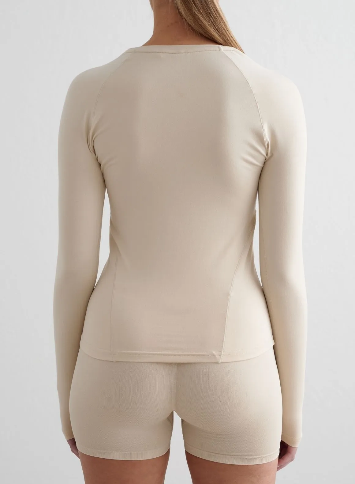 Café Au Lait Soft Basic Long Sleeve