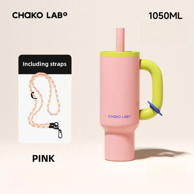 Chako Lab Kettle 1050ml Insulated Water Bottle with Leak-Proof Design and 316 Stainless Steel Interior
