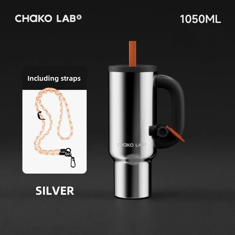 Chako Lab Kettle 1050ml Insulated Water Bottle with Leak-Proof Design and 316 Stainless Steel Interior
