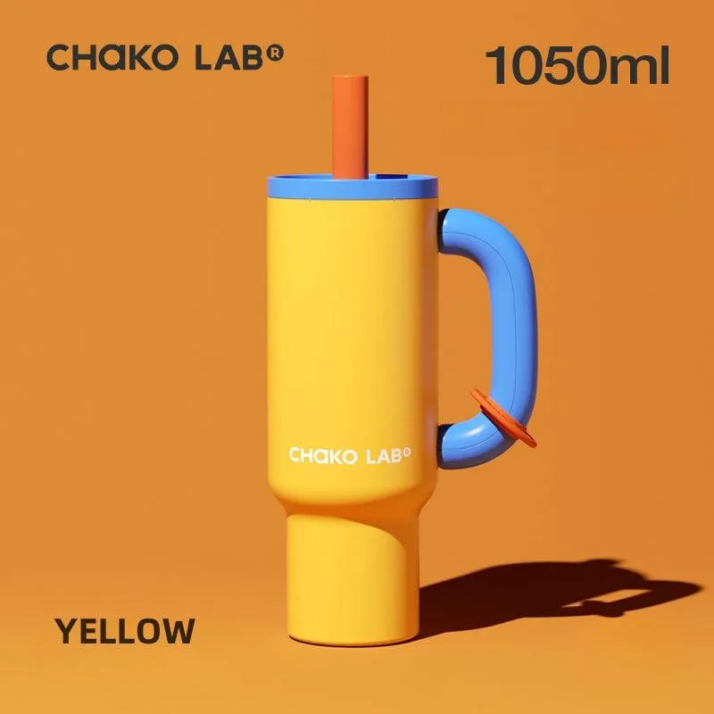Chako Lab Kettle 1050ml Insulated Water Bottle with Leak-Proof Design and 316 Stainless Steel Interior
