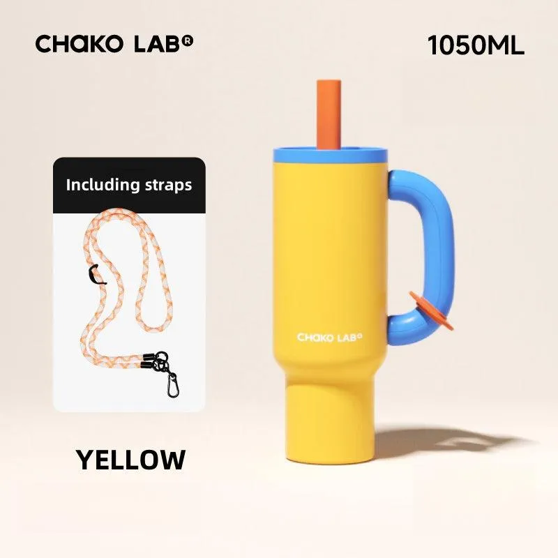 Chako Lab Kettle 1050ml Insulated Water Bottle with Leak-Proof Design and 316 Stainless Steel Interior