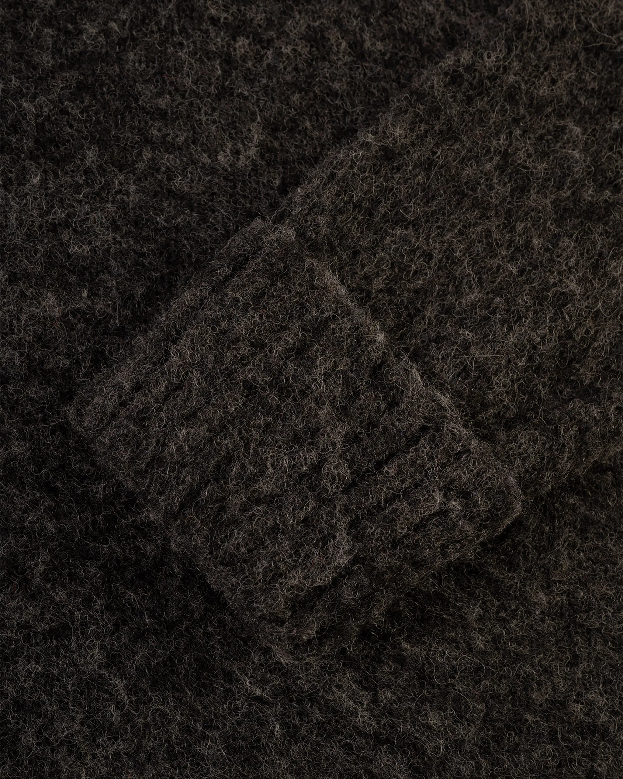 CHARCOAL SHAGGY DOG CREWNECK SWEATER