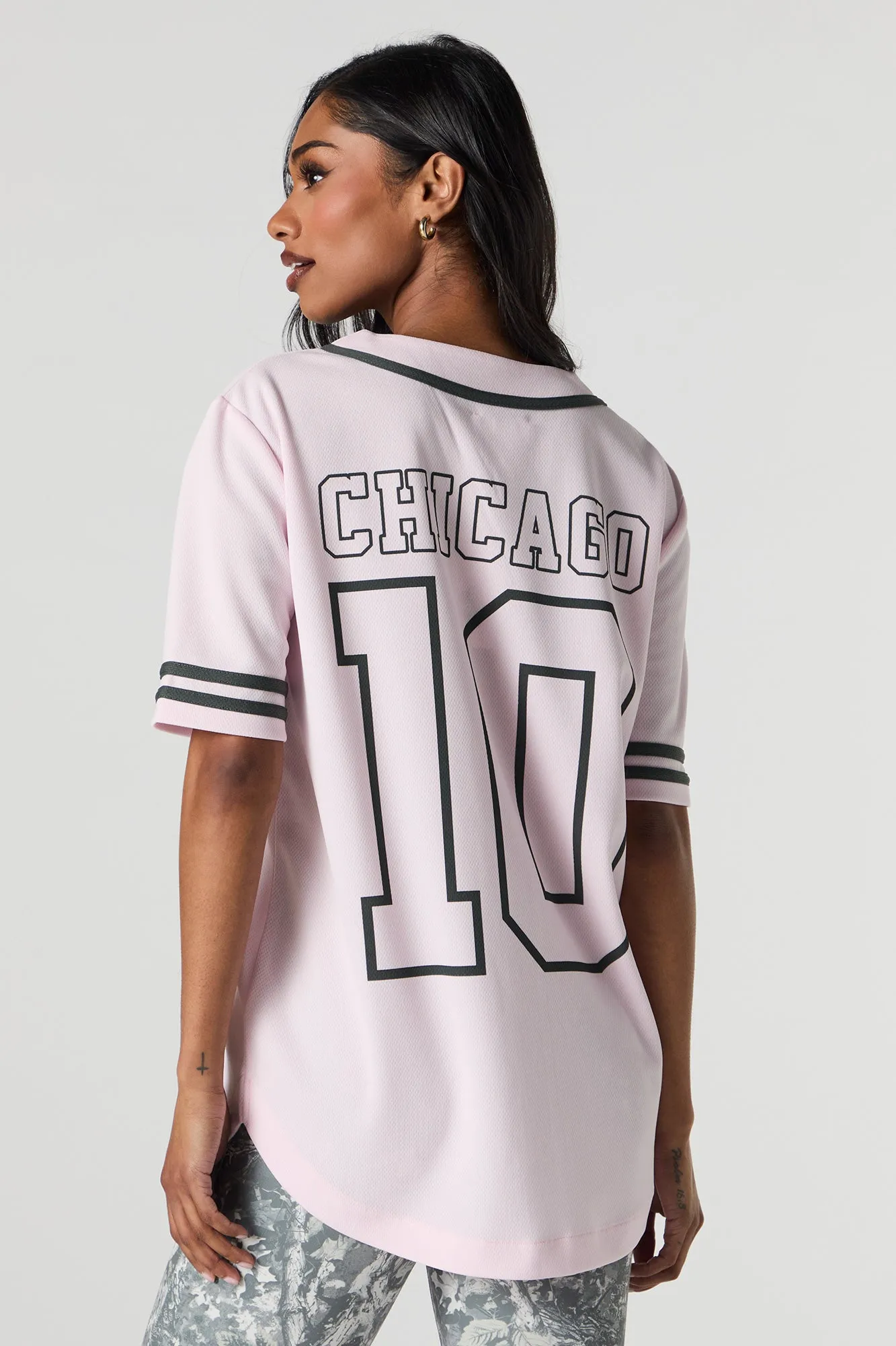 City Graphic Mesh Baseball Jersey