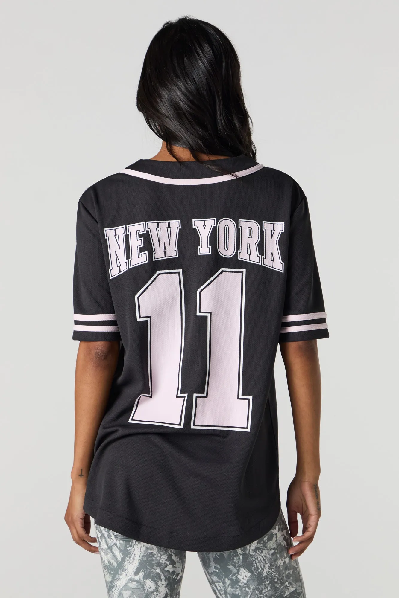 City Graphic Mesh Baseball Jersey