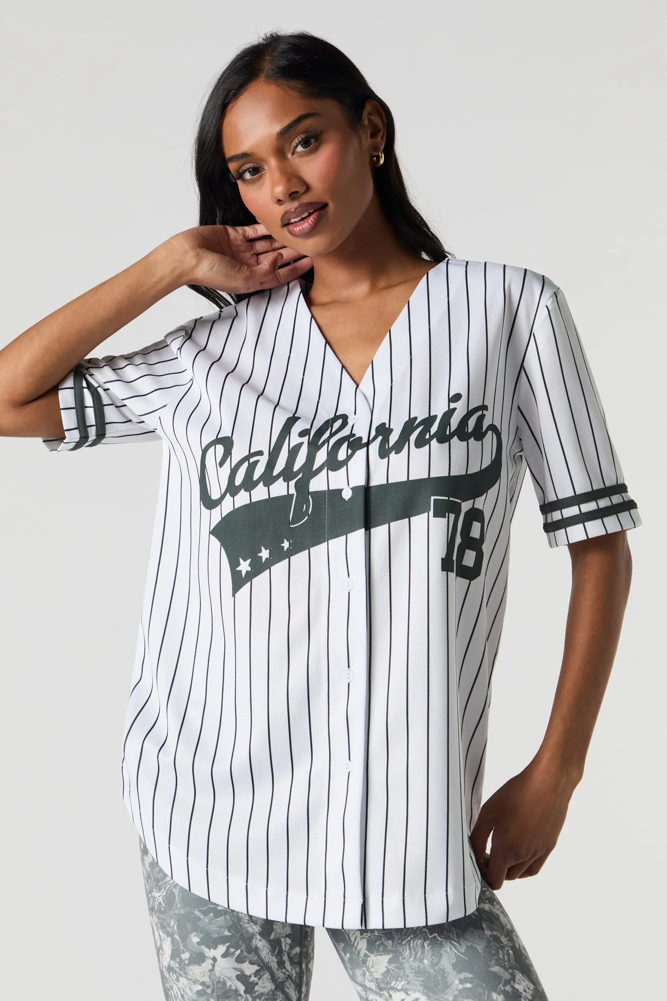 City Graphic Mesh Baseball Jersey