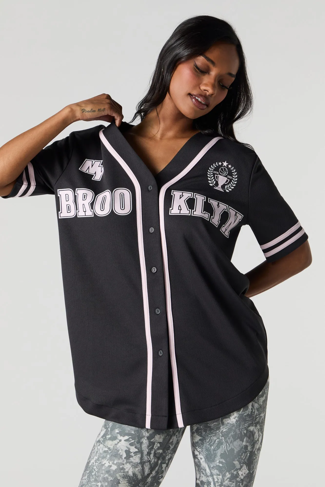 City Graphic Mesh Baseball Jersey