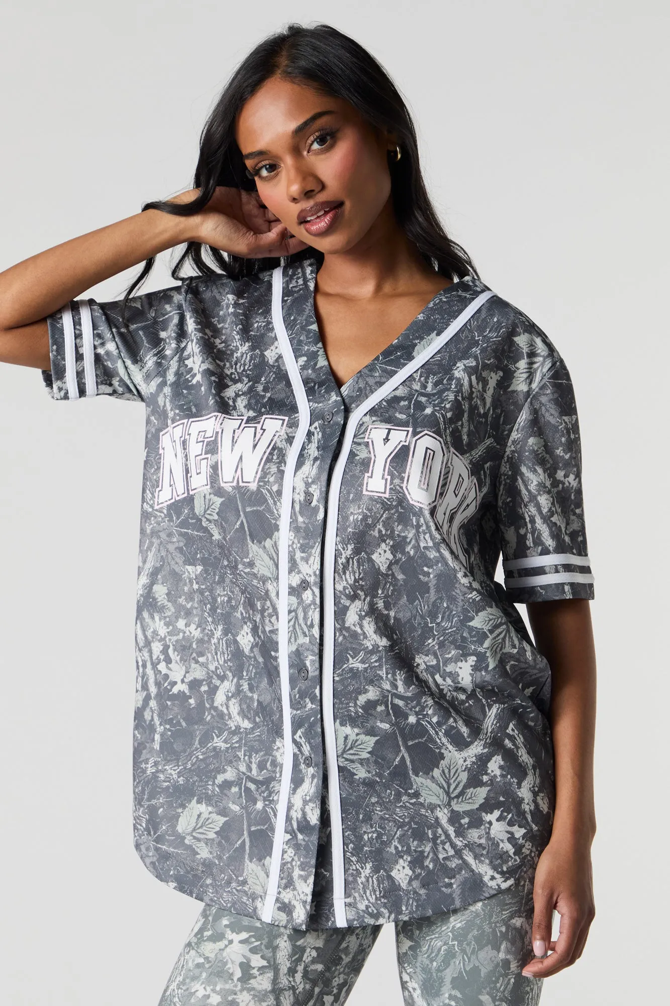 City Graphic Mesh Baseball Jersey