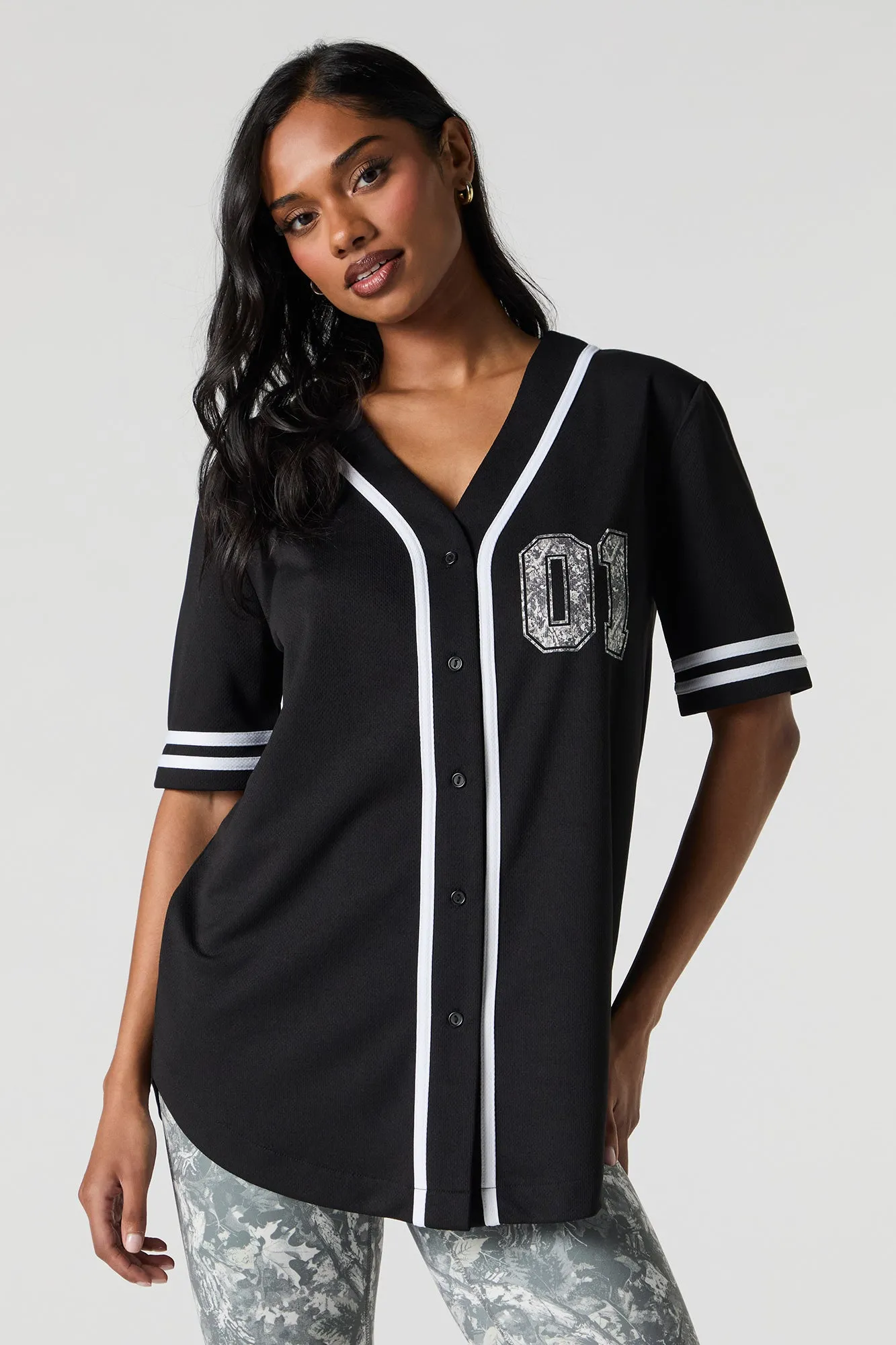 City Graphic Mesh Baseball Jersey