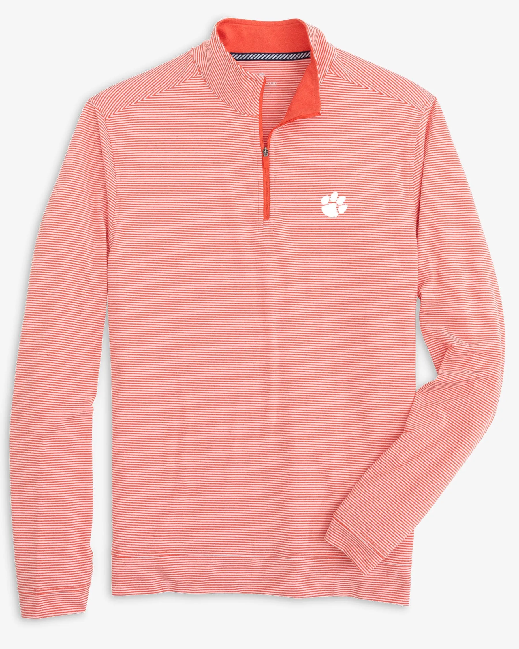Clemson Tigers Cruiser Micro-Stripe Heather Quarter Zip