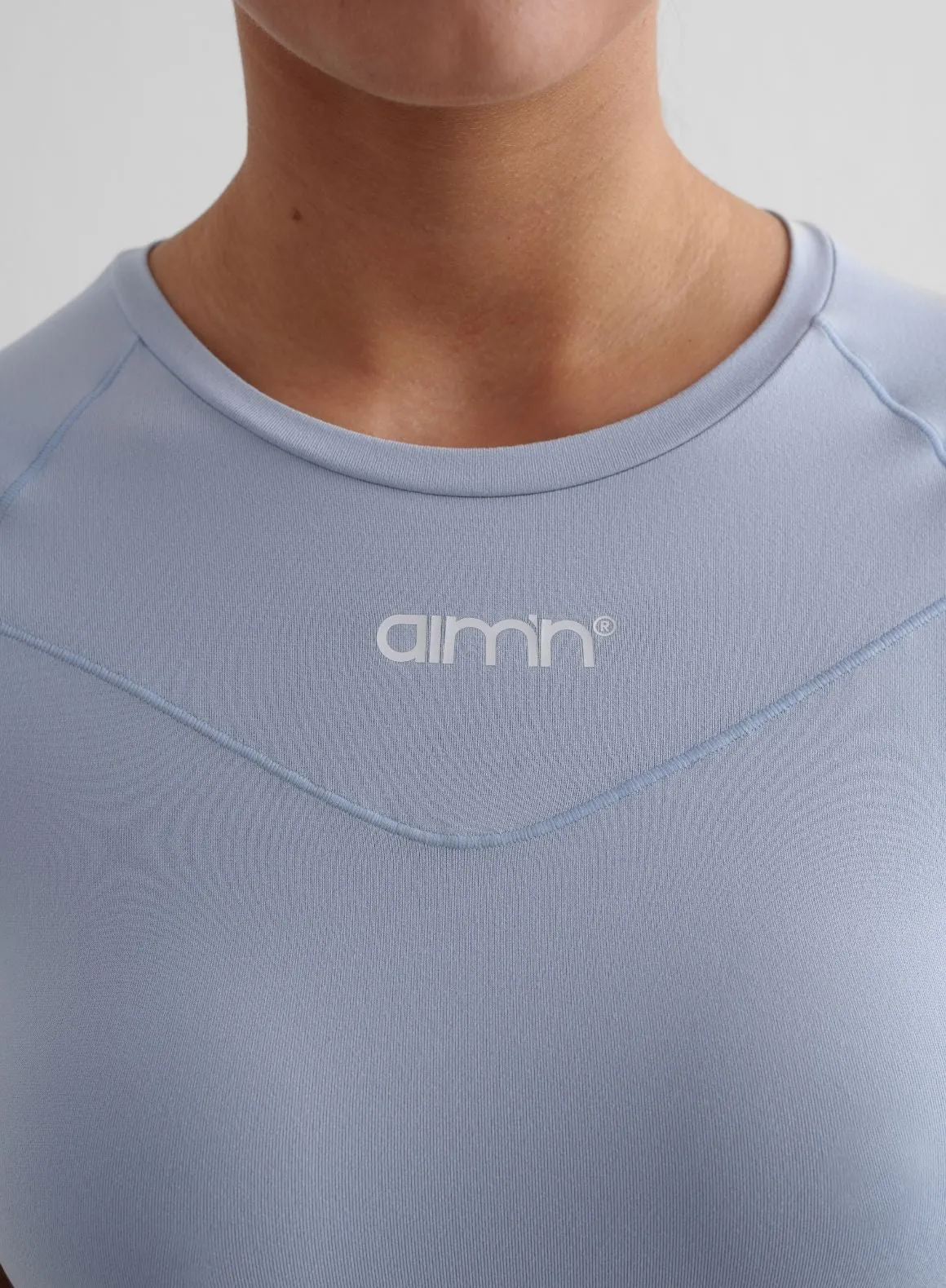 Cloudy Blue Soft Basic Short Sleeve