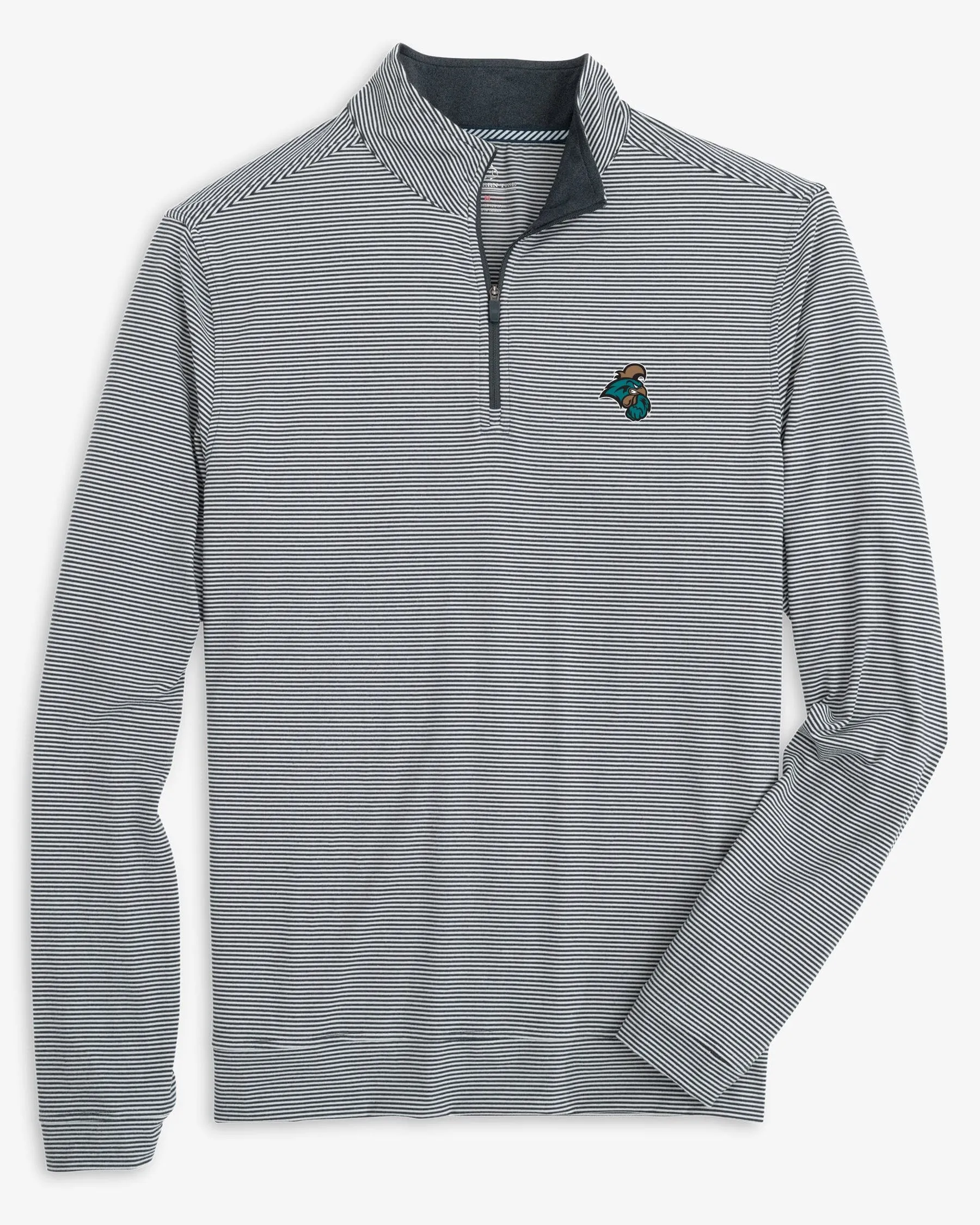 Coastal Carolina Chanticleers Cruiser Micro-Stripe Heather Quarter Zip