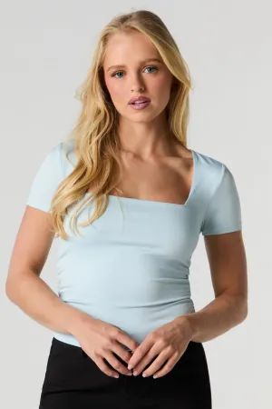 Contour Square Neck Short Sleeve Top
