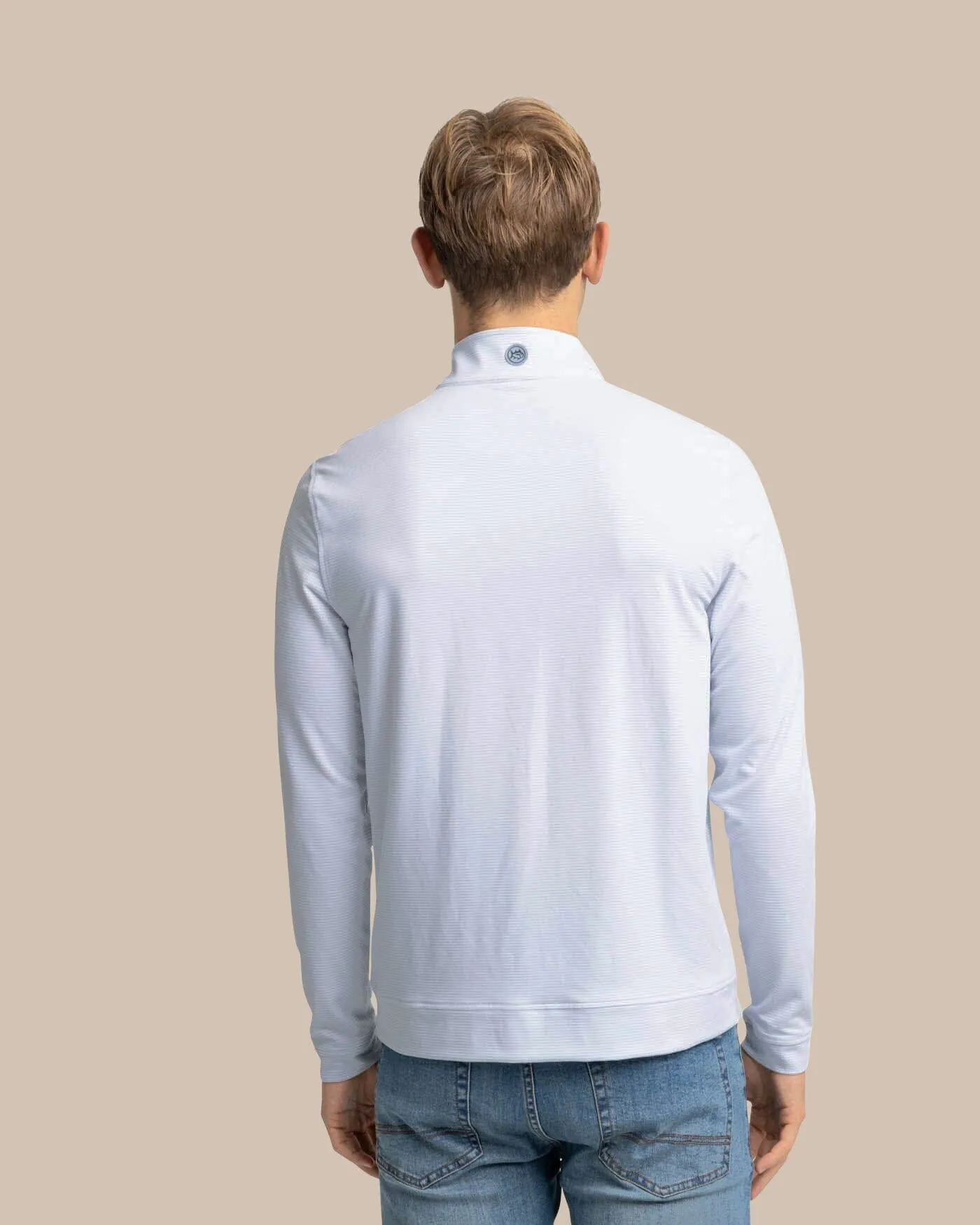 Cruiser Micro-Stripe Heather Quarter Zip