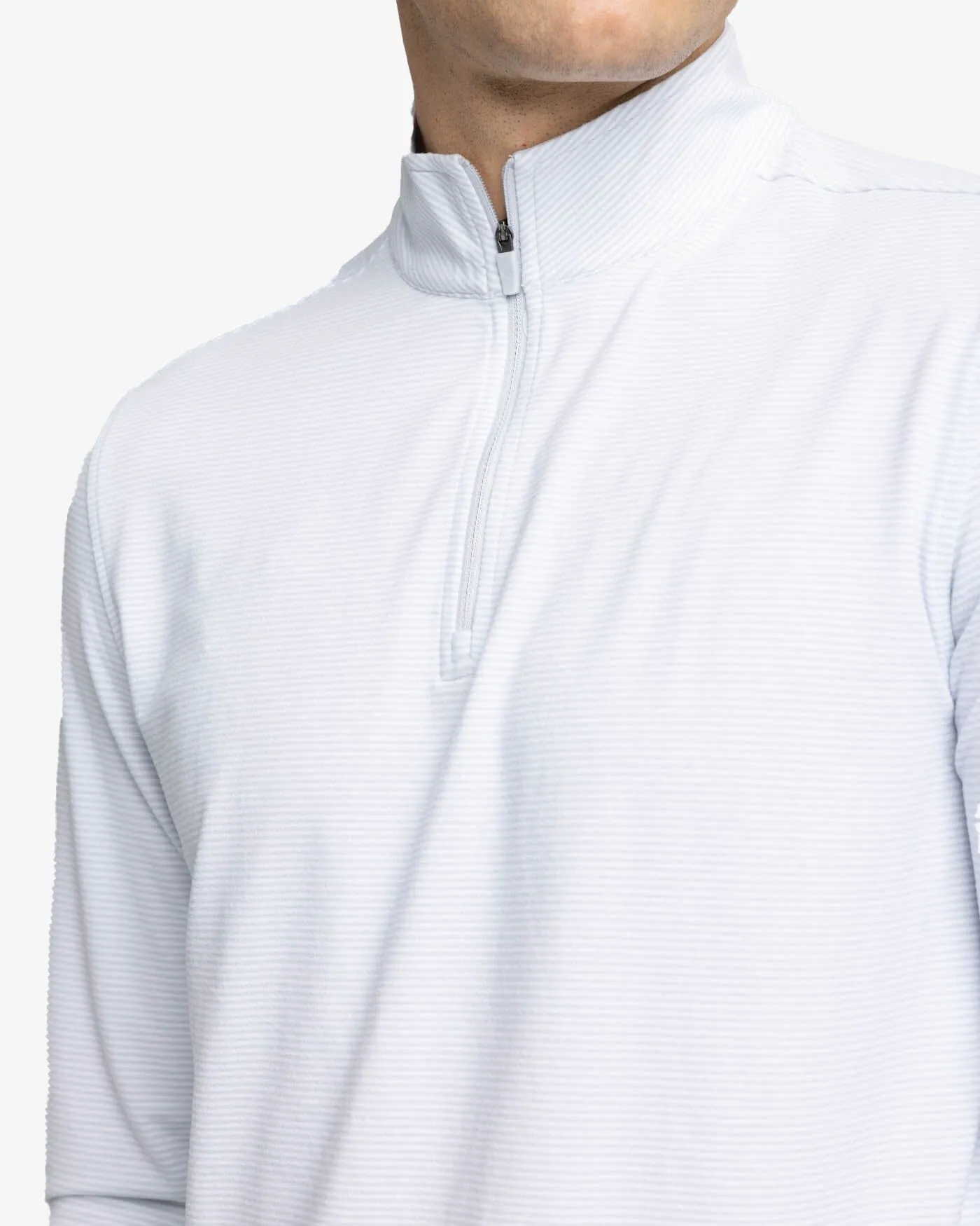 Cruiser Micro-Stripe Heather Quarter Zip