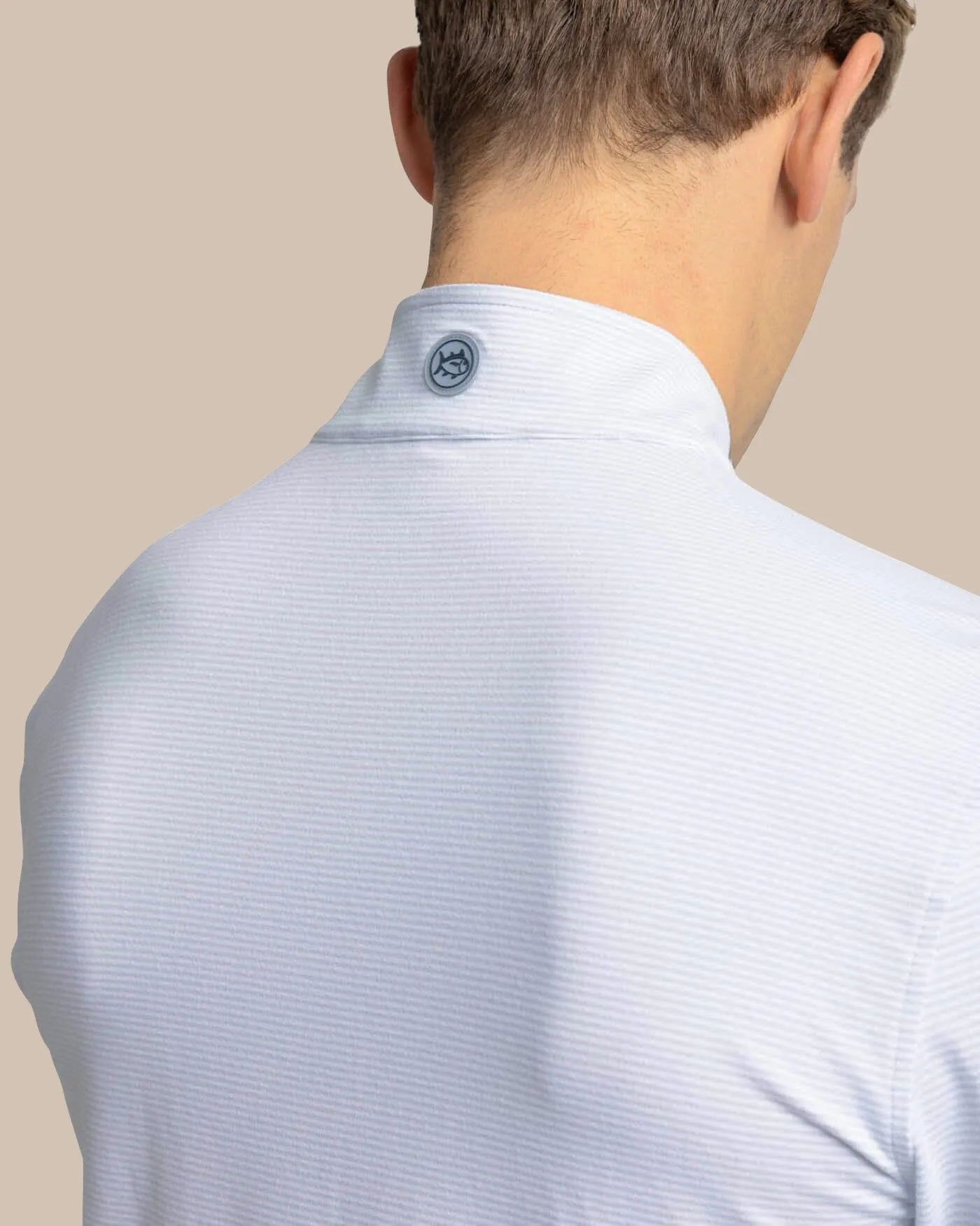 Cruiser Micro-Stripe Heather Quarter Zip